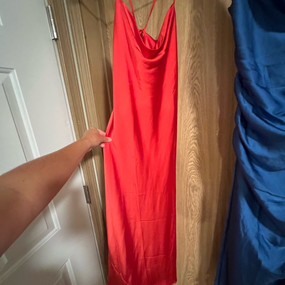 Old Navy Vibrant Red Backless Dress